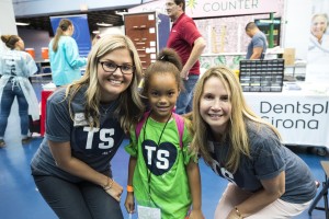 ST. PETERSBURG, FL - JULY 12: About 300 kids from the Boys and Girls Club of the Suncoast attend Team Smile Dental Day for free dental exams, games, and Papa Johns Pizza at Tropicana Field in St. Petersburg, FL on July 12, 2019. (Scott Audette / Tampa Bay Rays)